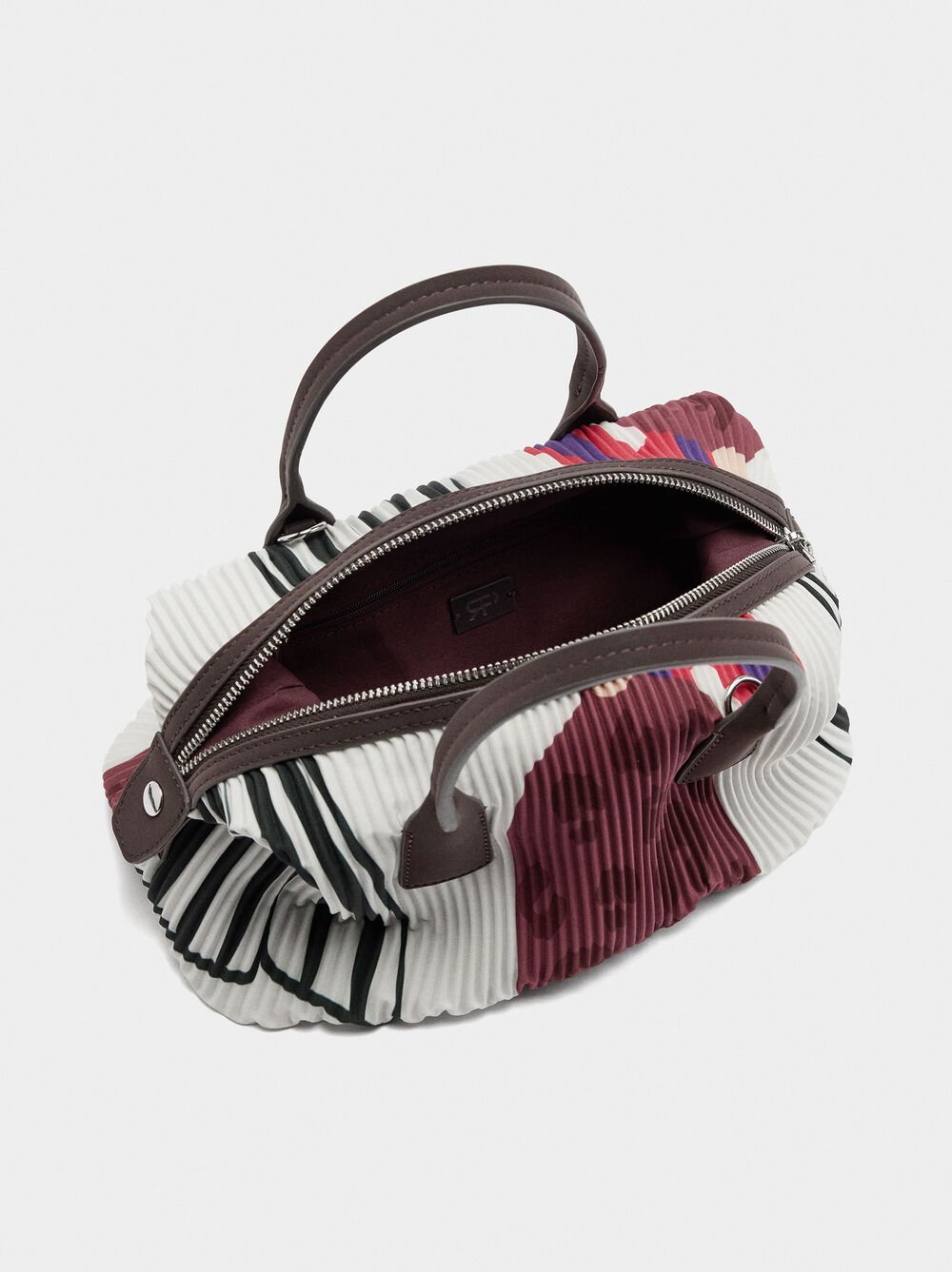 Printed nylon tote bag