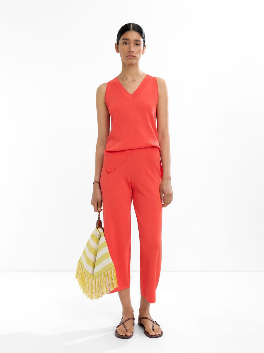 Capri knit trousers