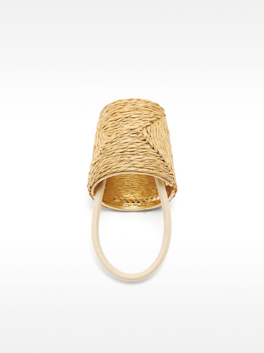 Lligacaps amb ornament de raffia