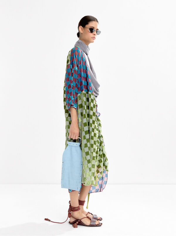 Velvet square kimono