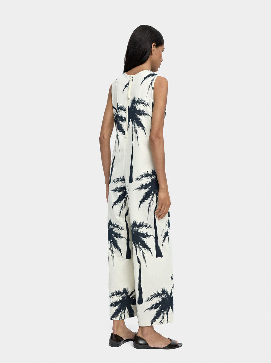 Printed jumpsuit 100% cotton