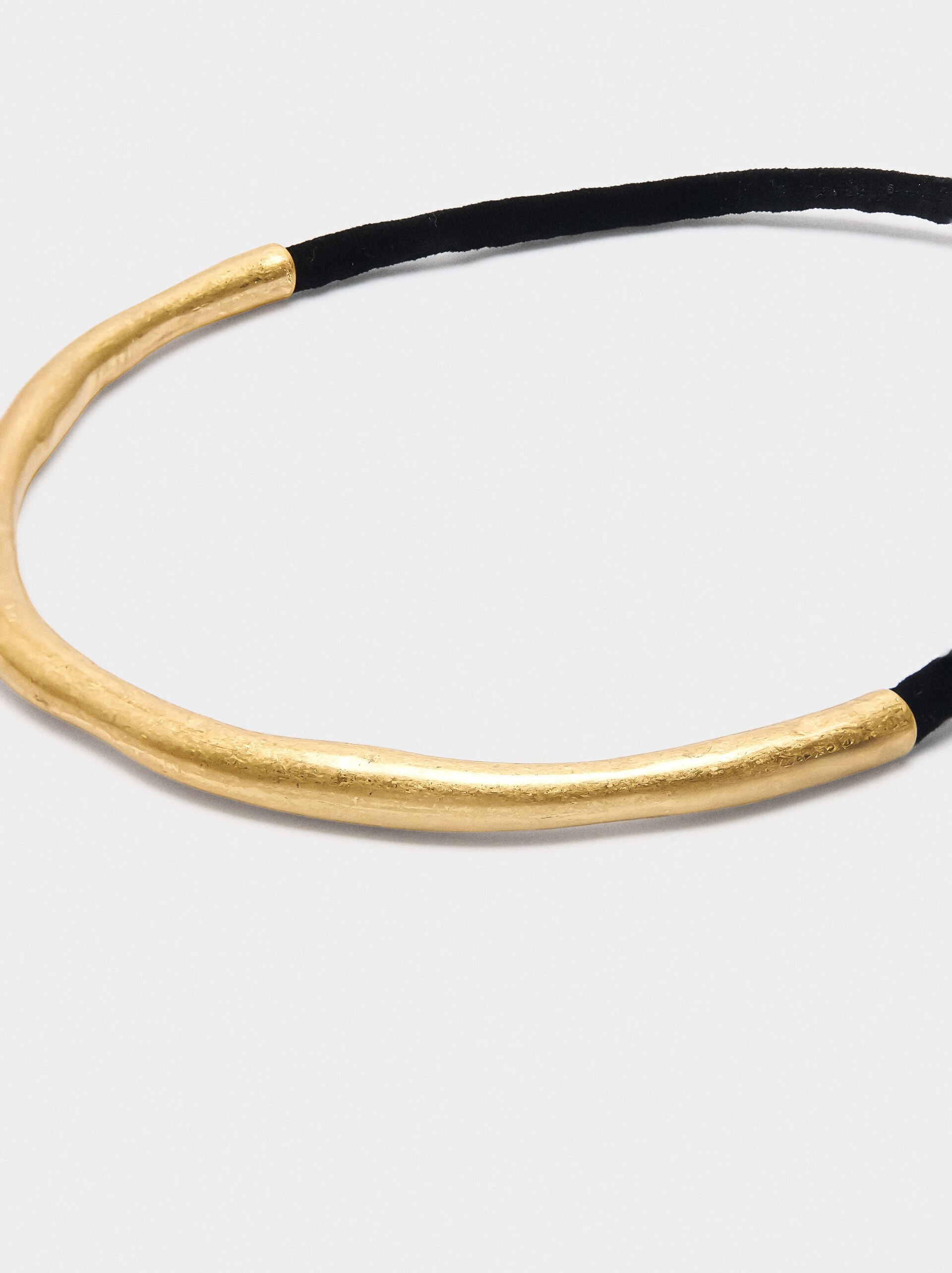 Bicolor necklace with rigid half image number 1.0