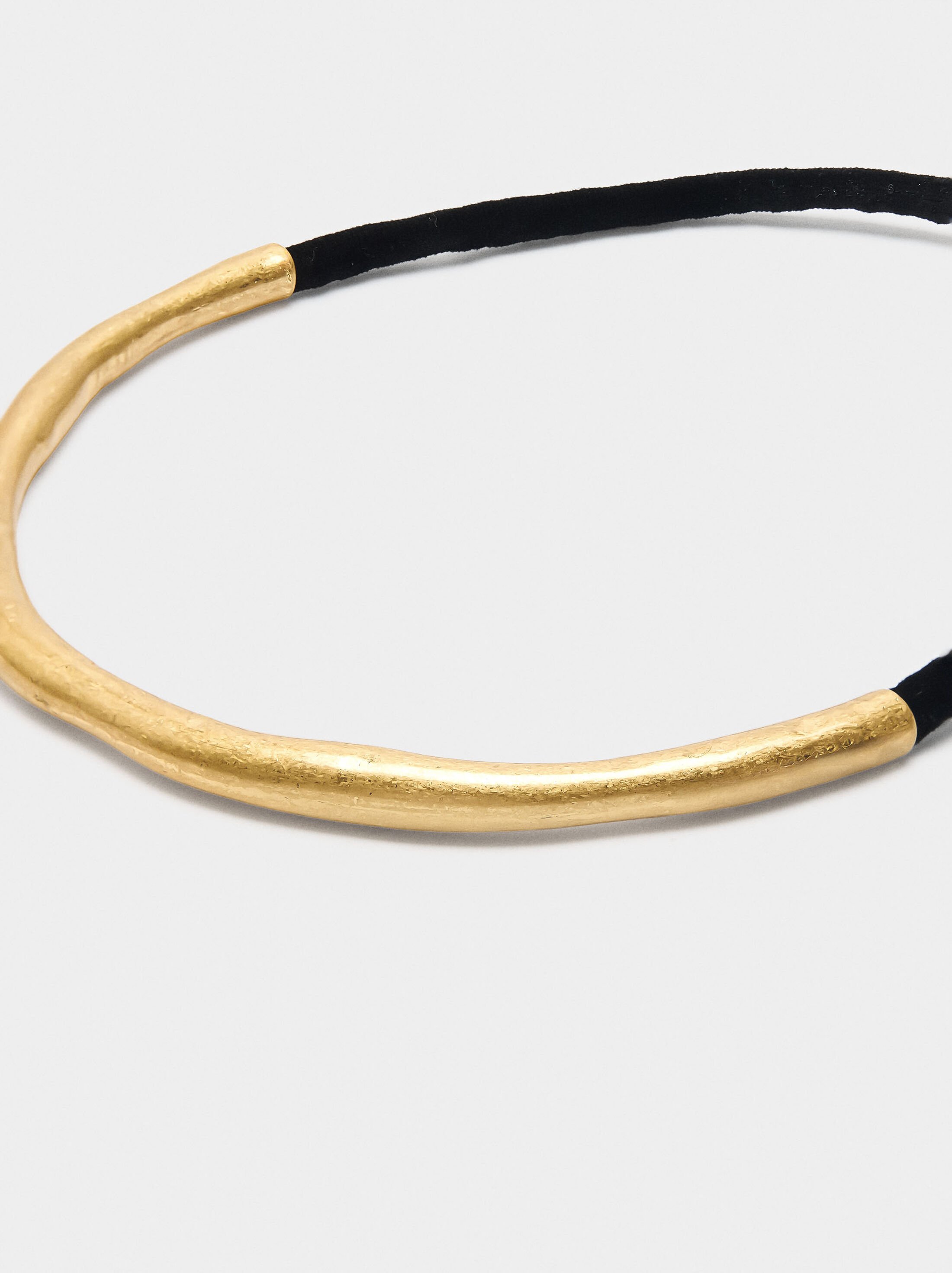 Bicolor necklace with rigid half image number 1.0