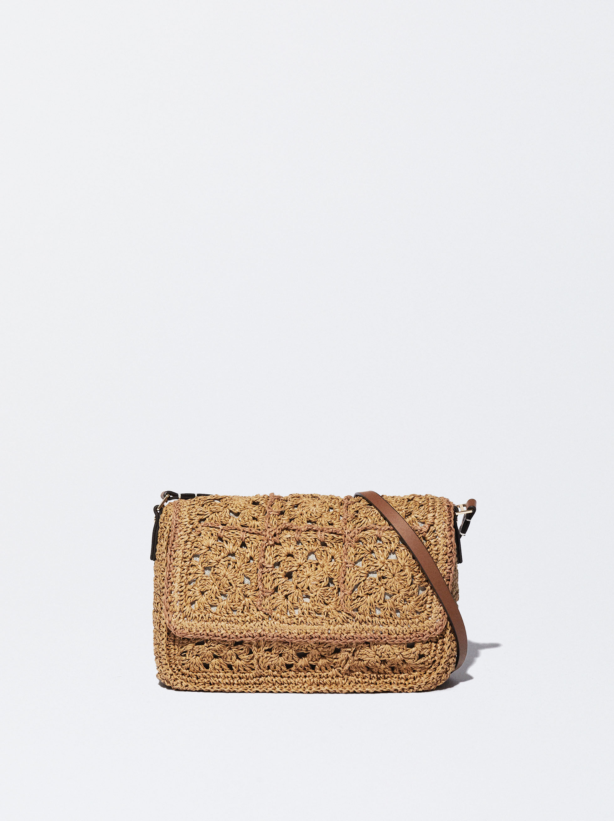 Sac Bandouli re Effet Paille Paille Femme Sacs