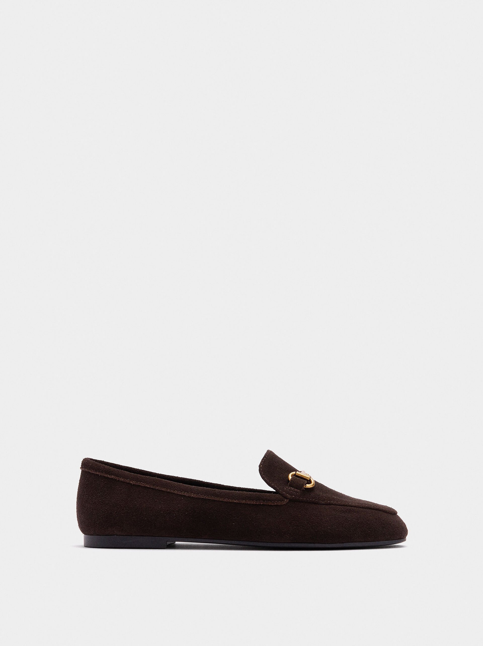 Leather loafers with buckle image number 1.0