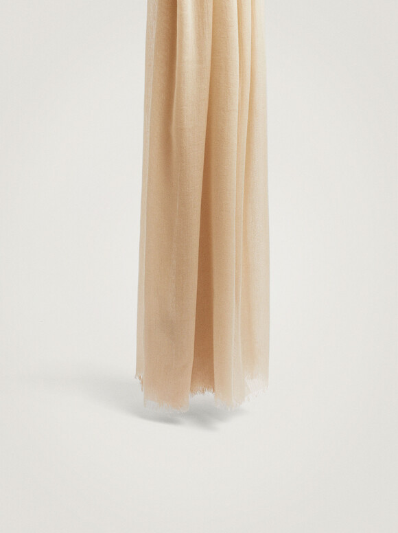 Plain Pashmina, Beige, hi-res
