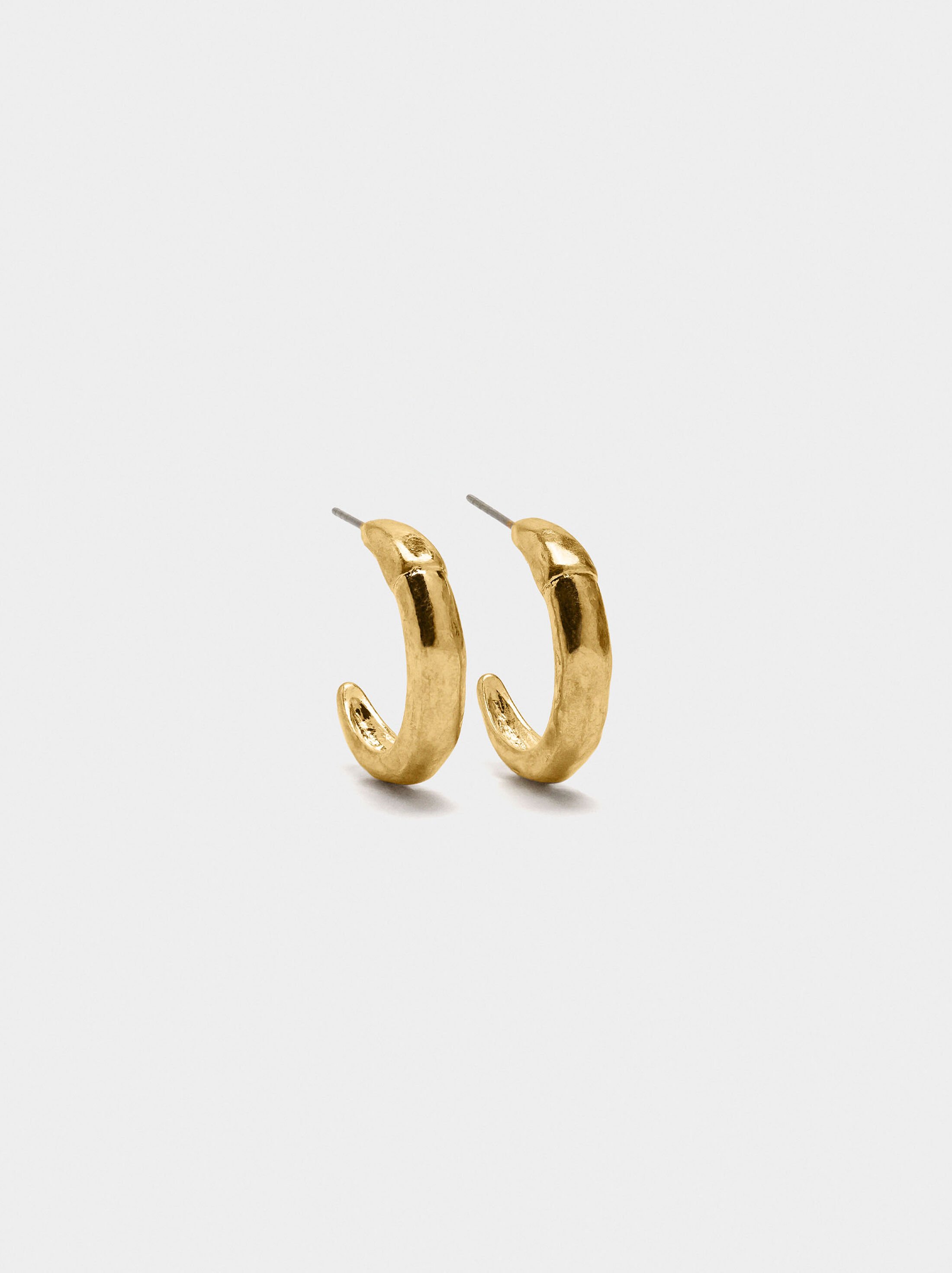 Irregular open hoop earrings image number 0.0