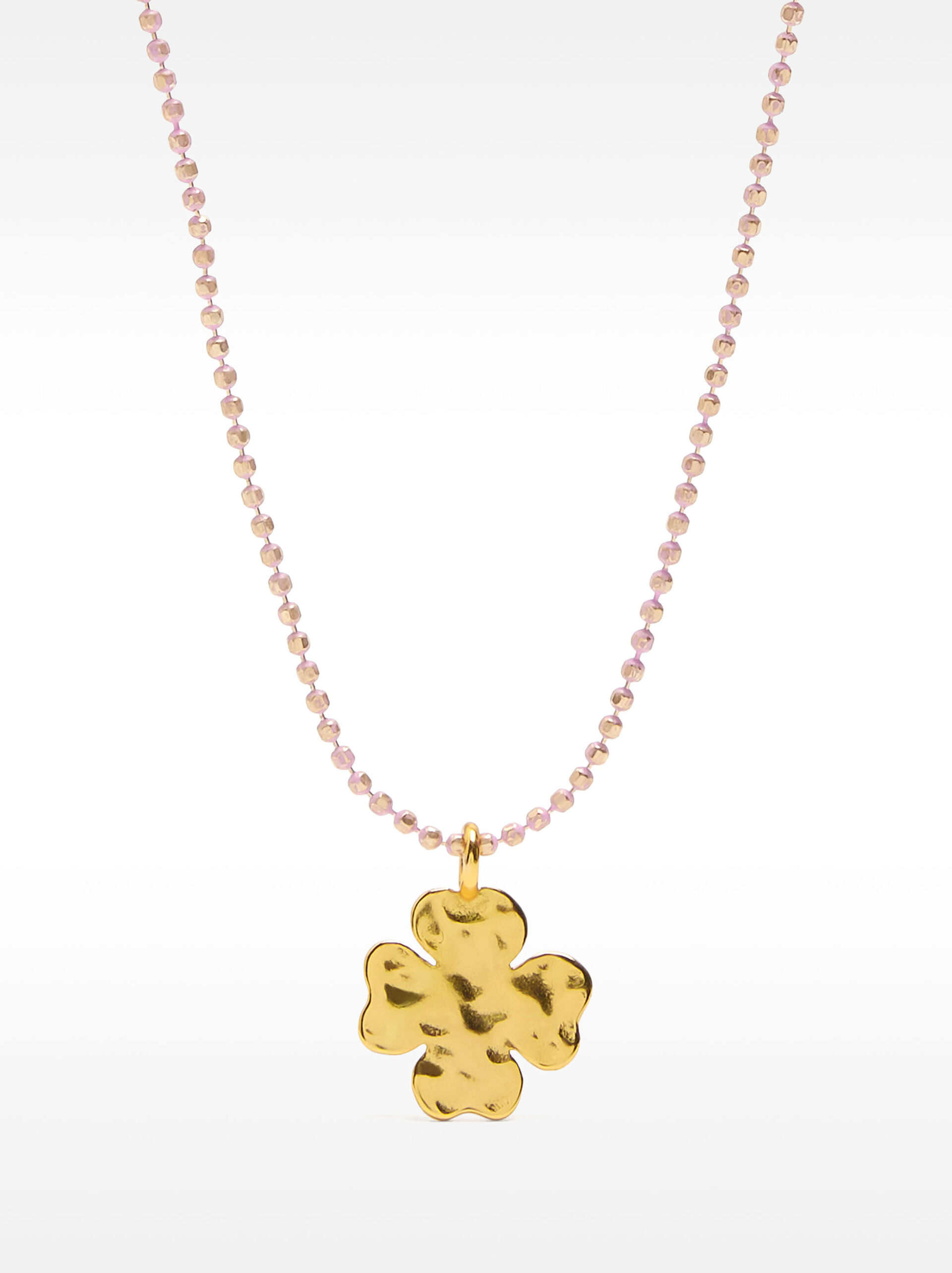 Collana quadrifoglio smaltata – argento sterling 925 image number 0.0