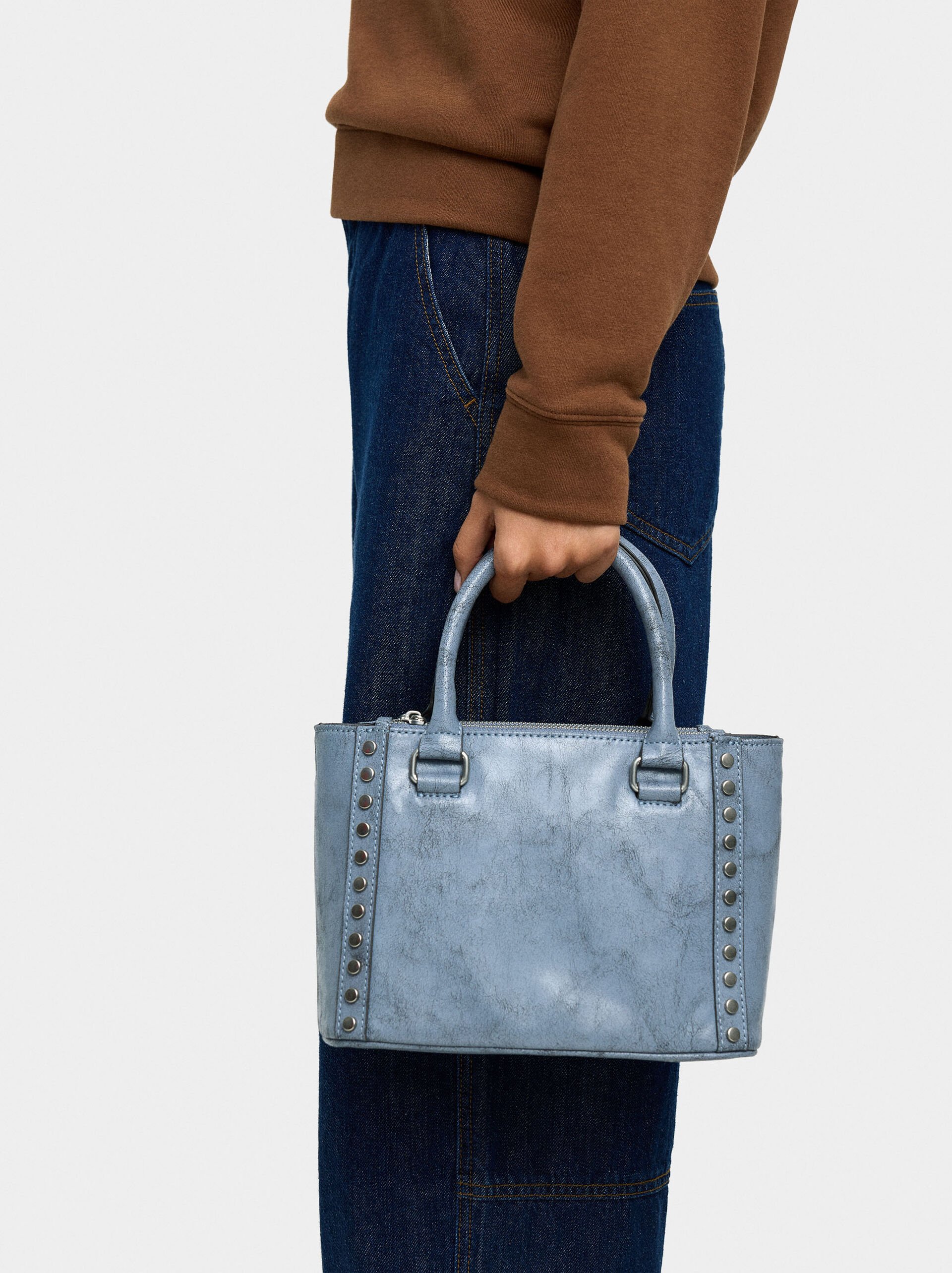 Tote bag with studs image number 1.0