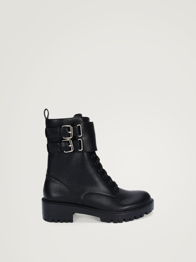 Military Boots With Buckles, , hi-res