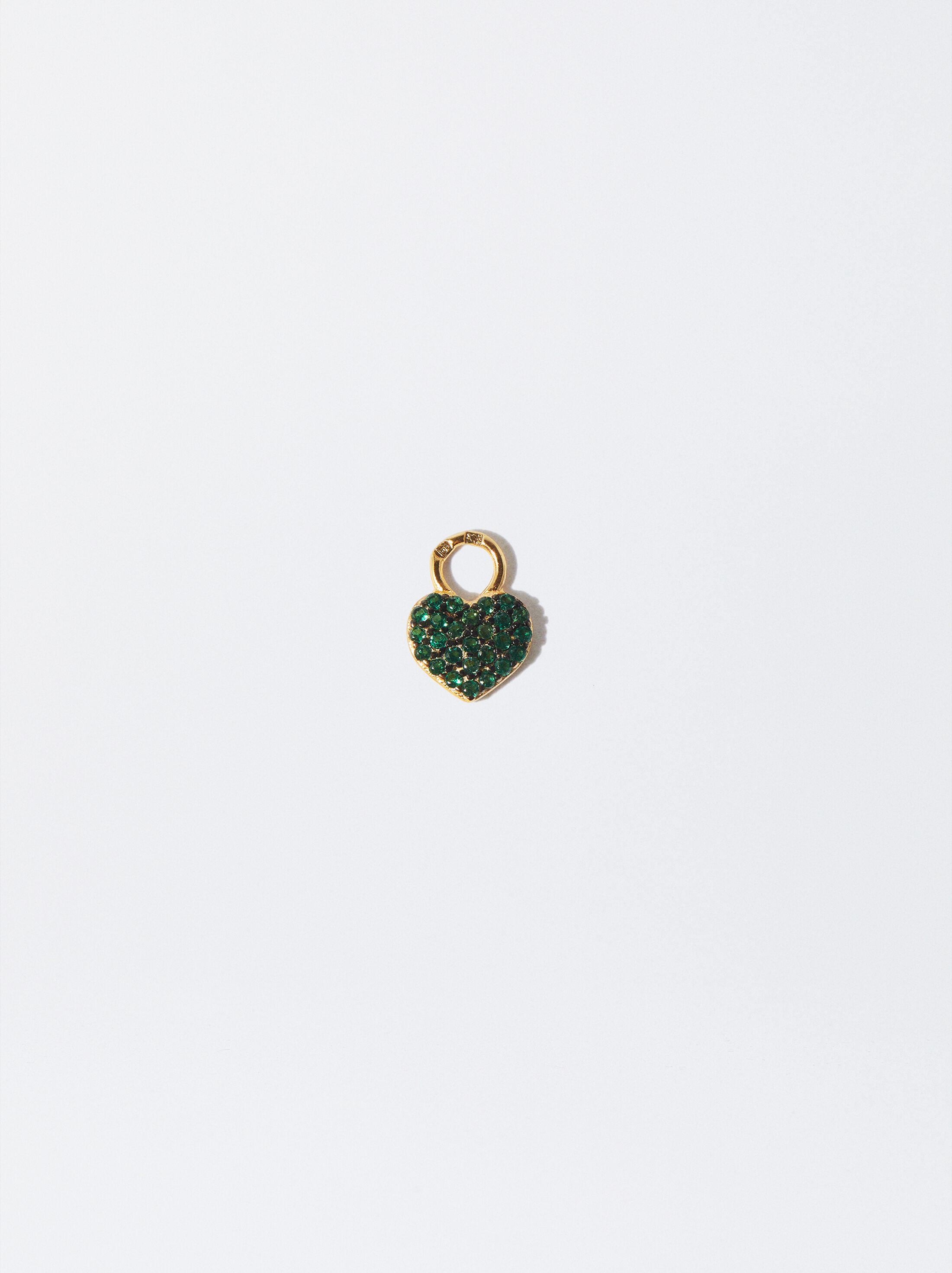 Charm d'argent 925 amb cor i zircònies image number 0.0