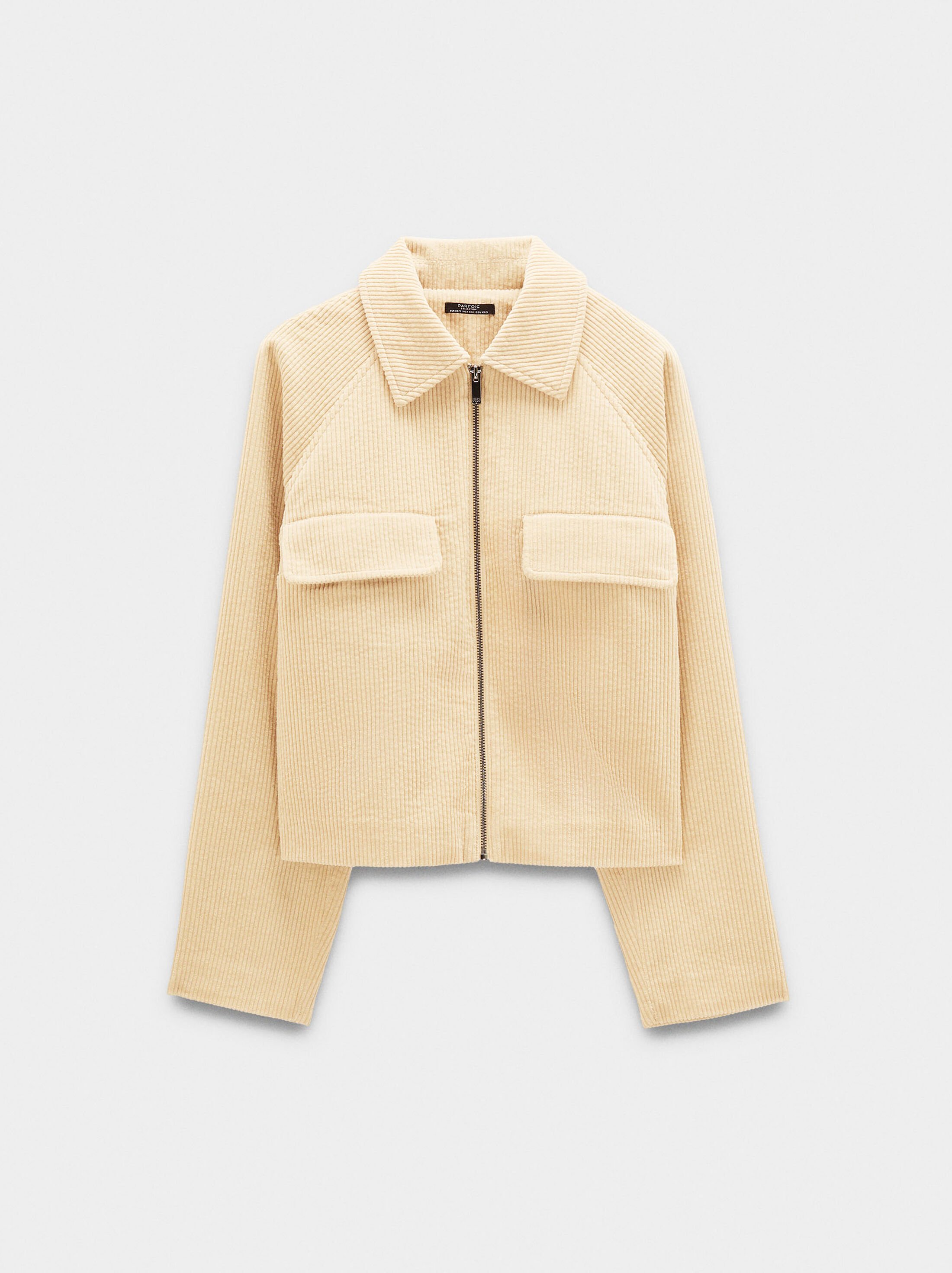 Corduroy jacket with 100% cotton image number 5.0