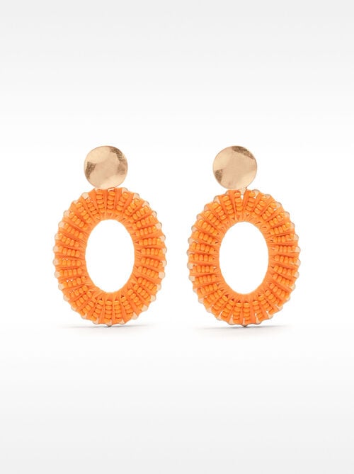 Pendientes maxi con cuentas