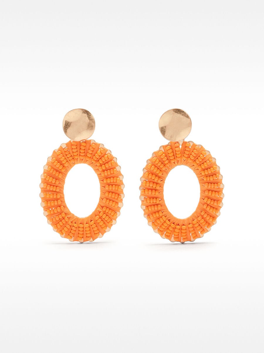 Maxi earrings with beads