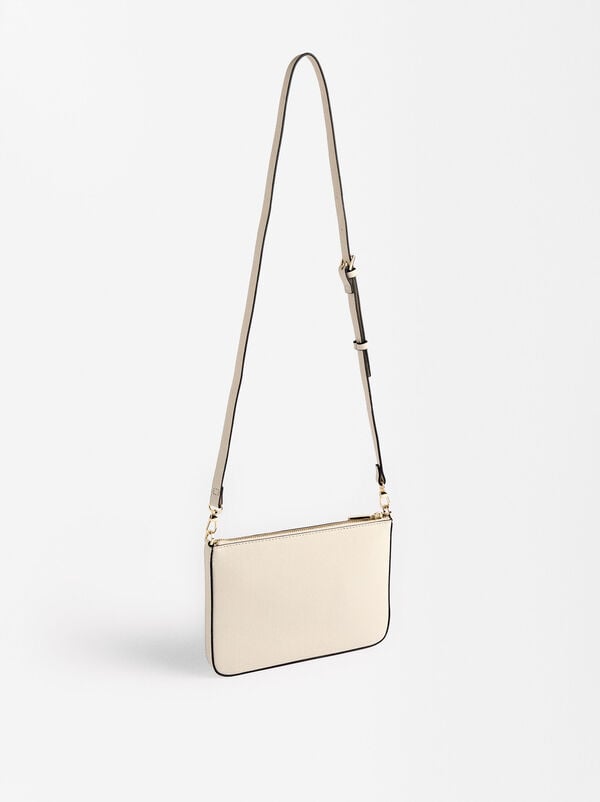 Crossbody bag with outer pocket