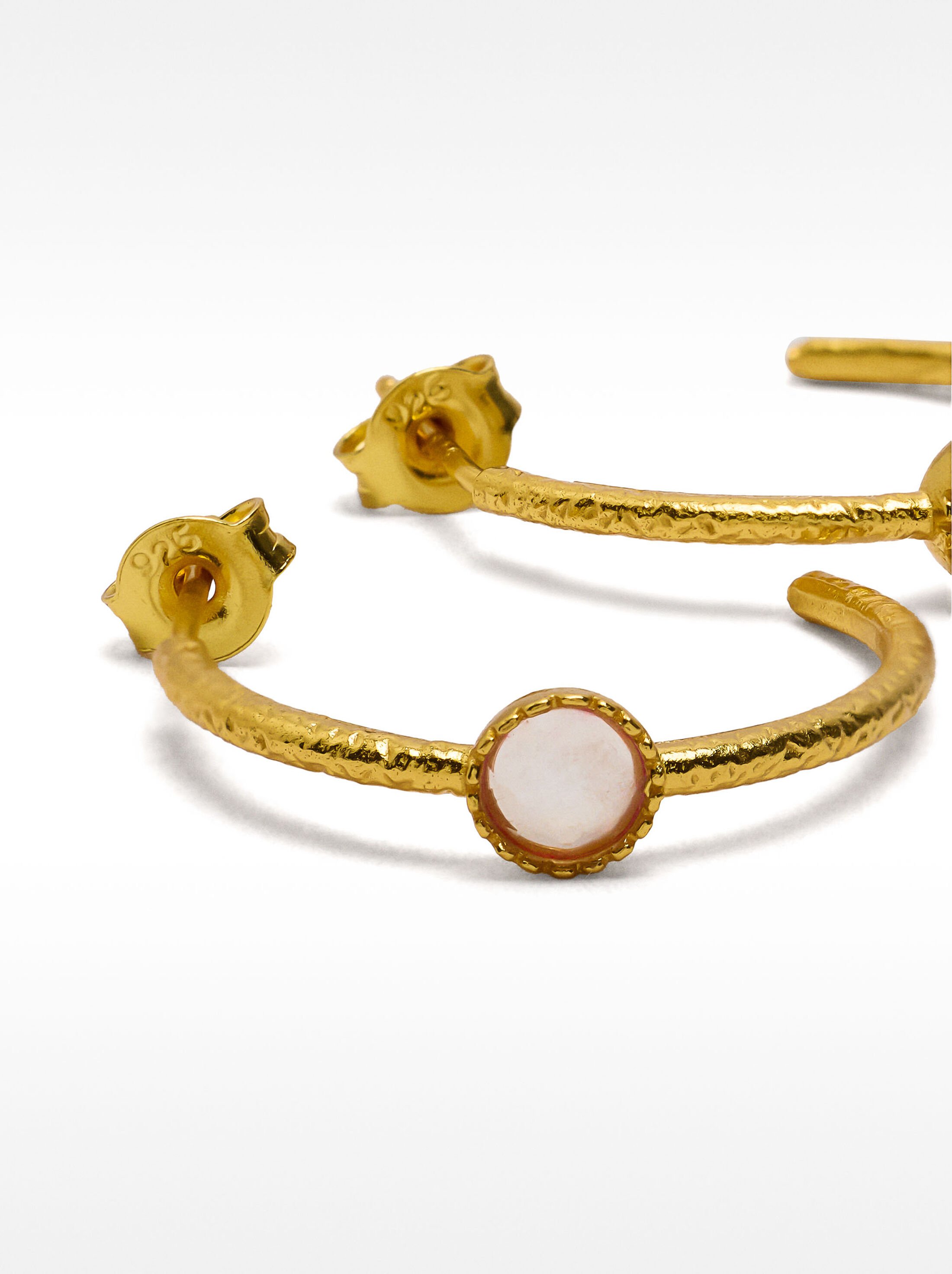 Argola aberta com zircónia - prata de lei 925 image number 3.0