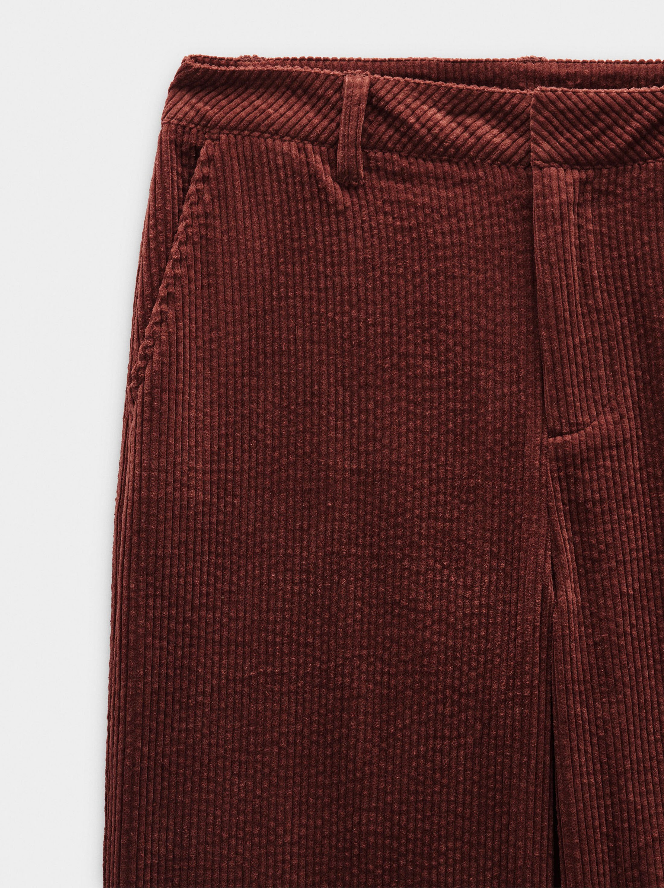 Corduroy trousers with 100% cotton image number 6.0