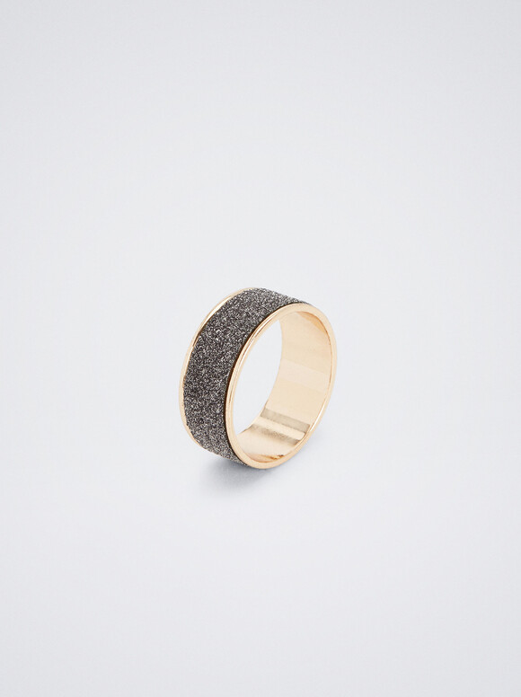 Rrhinestone Ring, Golden, hi-res