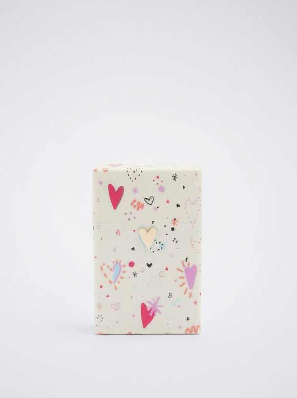 Hearts Cigarette Box, Multicolor, hi-res
