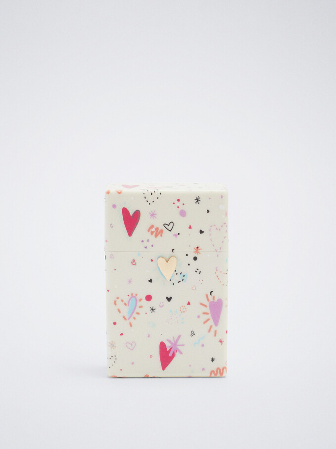 Hearts Cigarette Box, Multicolor, hi-res