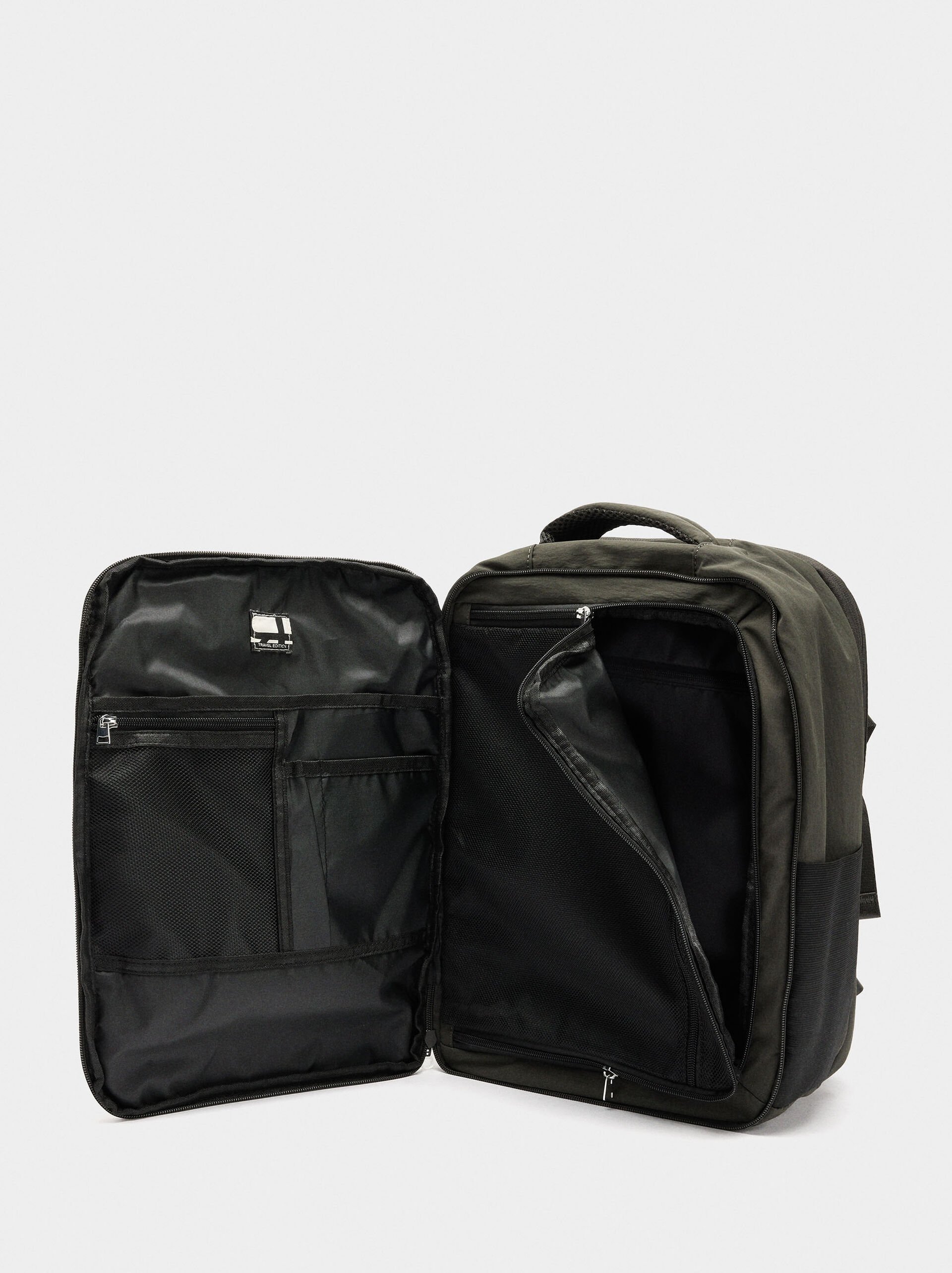 Expandable nylon cabin backpack image number 7.0