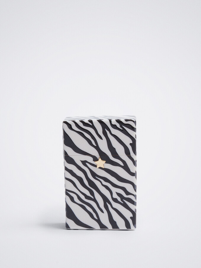 Animal Print Cigarette Box, Multicolor, hi-res
