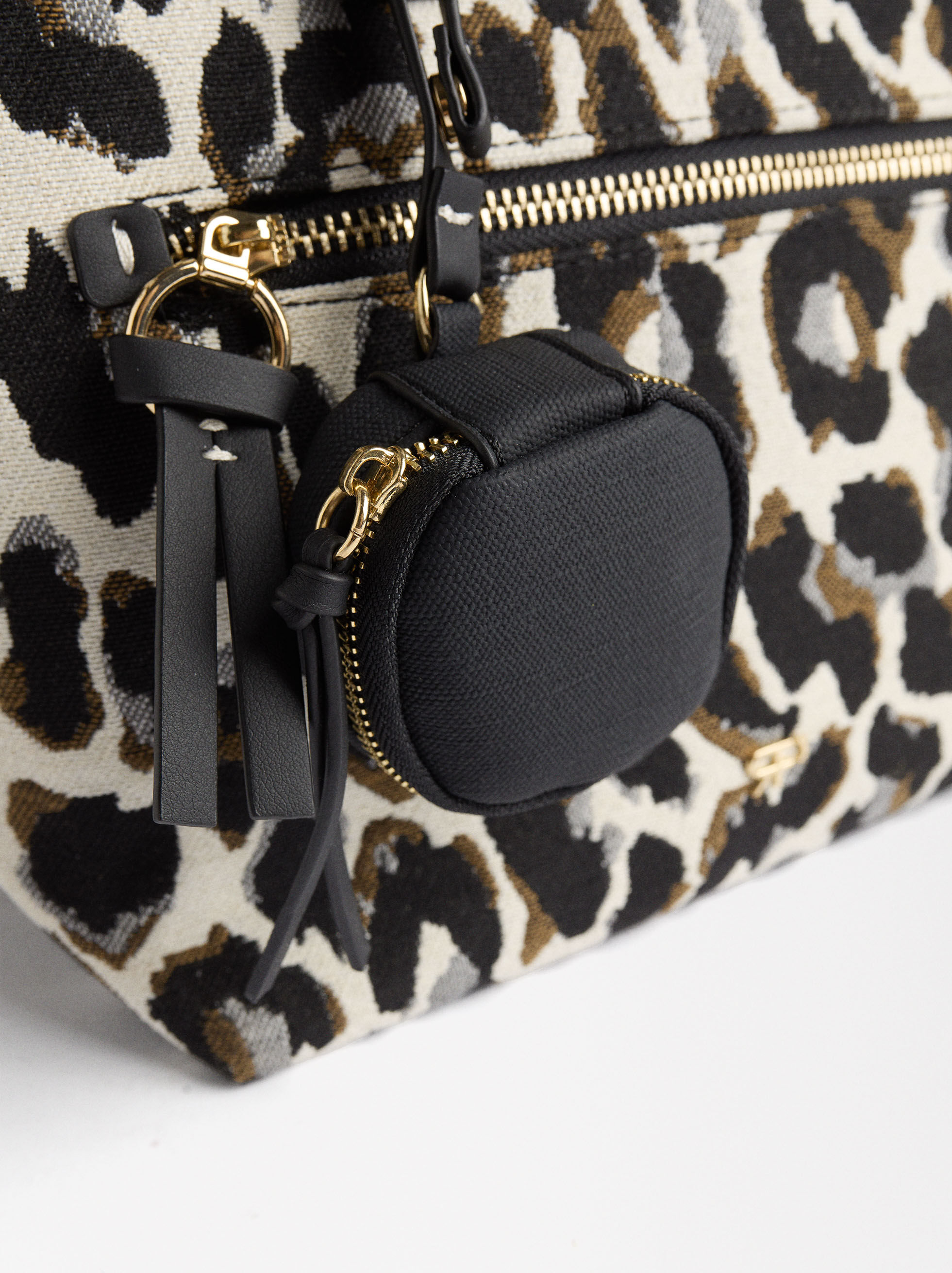 Animal Print Tote Bag Black Parfois