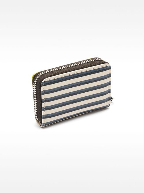 Striped cardholder