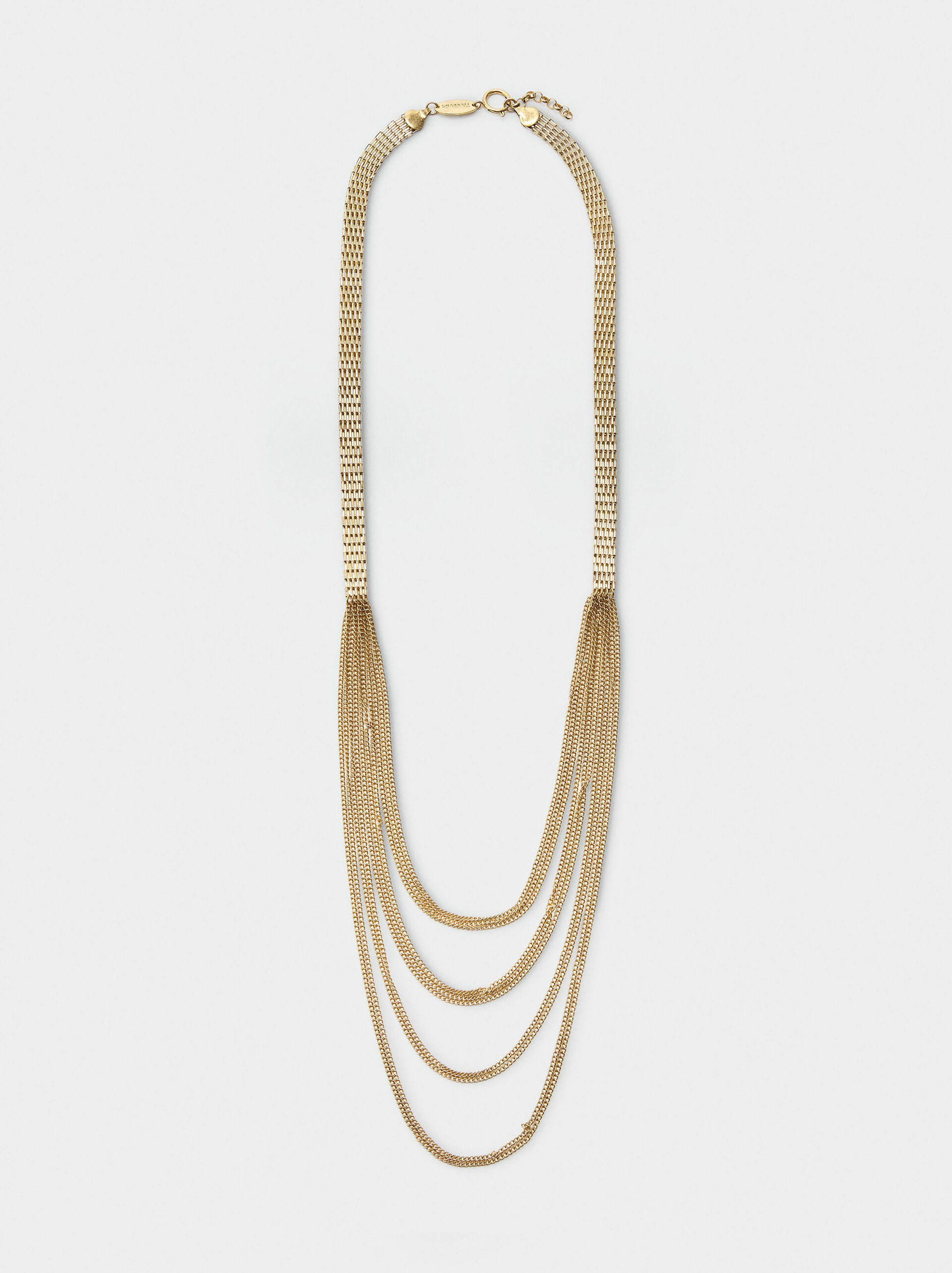 Long multi-chain necklace image number 0.0
