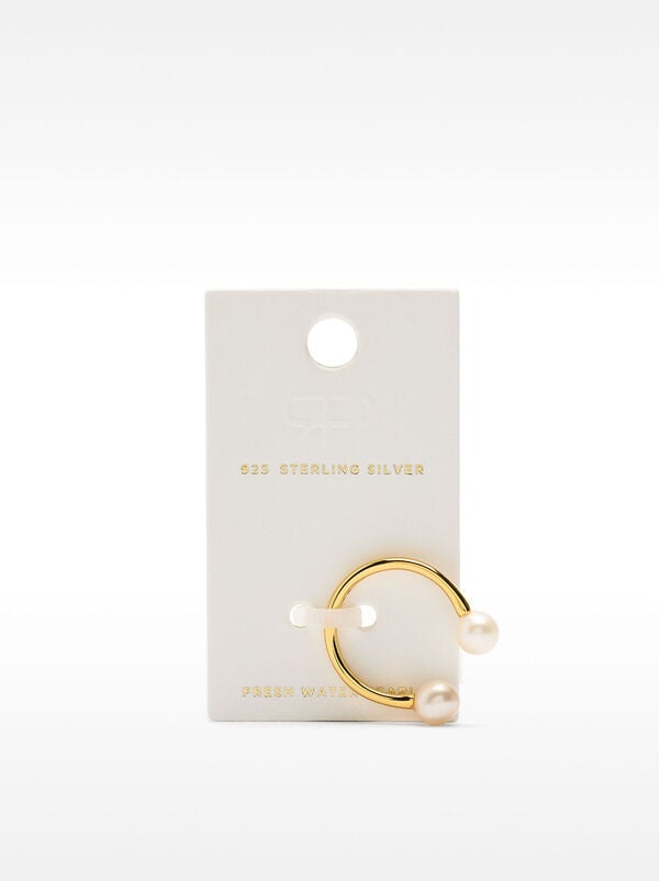 Ring with pearls - 925 sterling silver