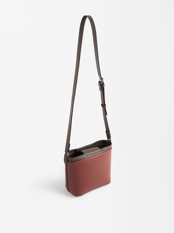 Bucket-style crossbody bag