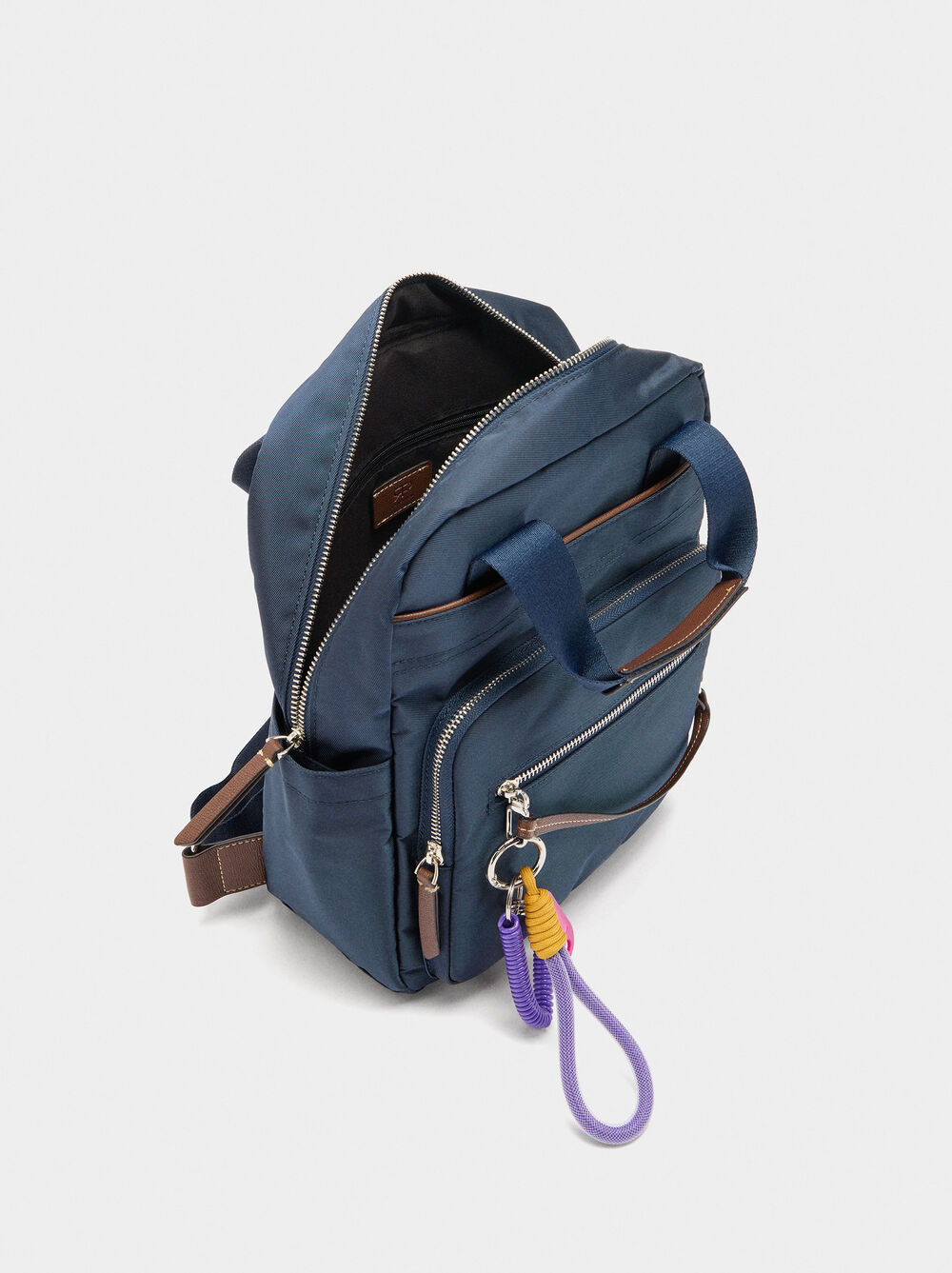 Nylon backpack with pendant