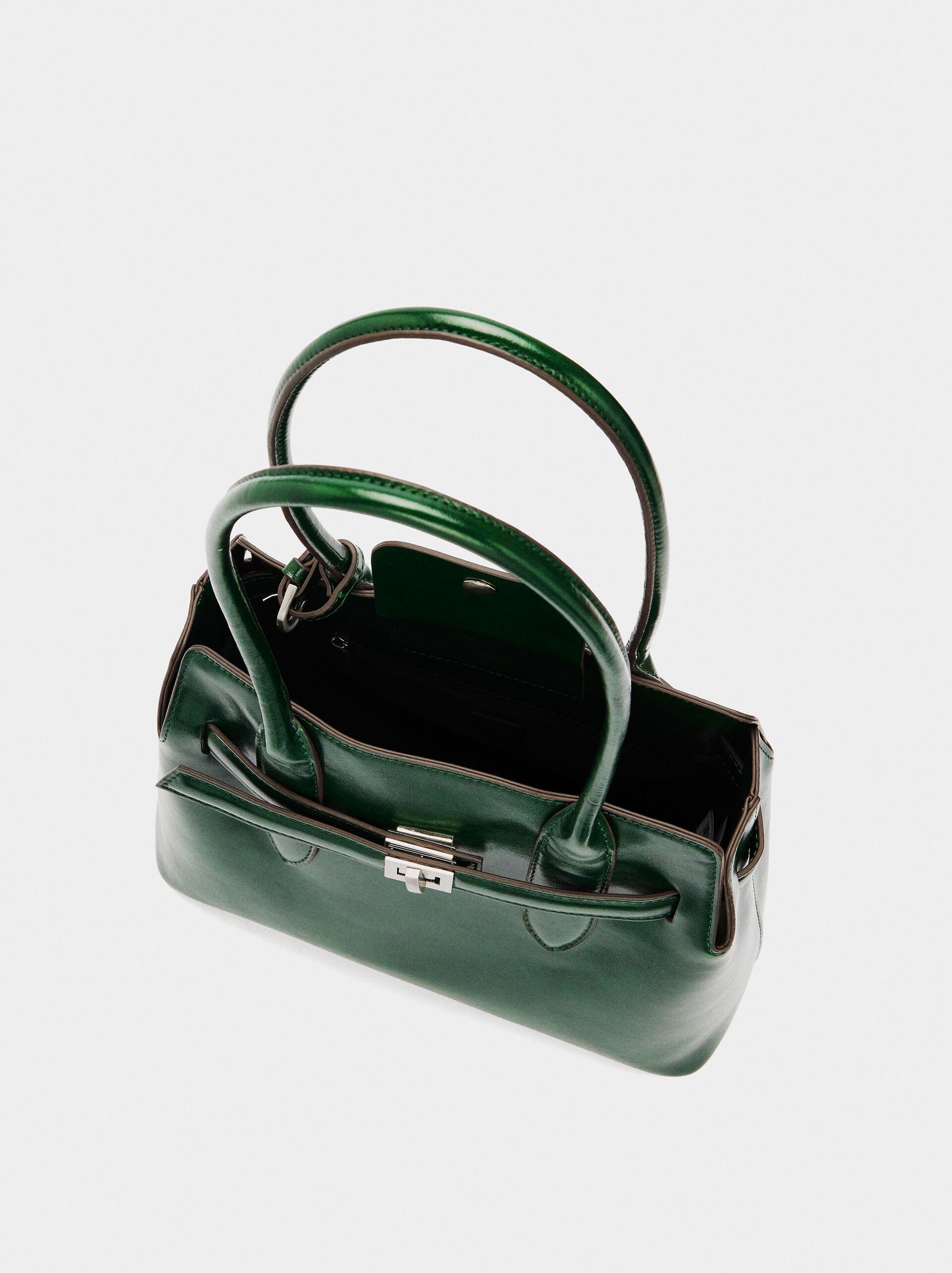 Tote bag with belt image number 3.0