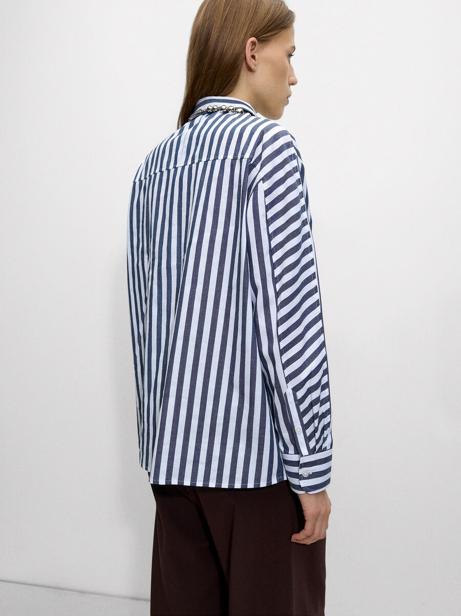Striped cotton shirt