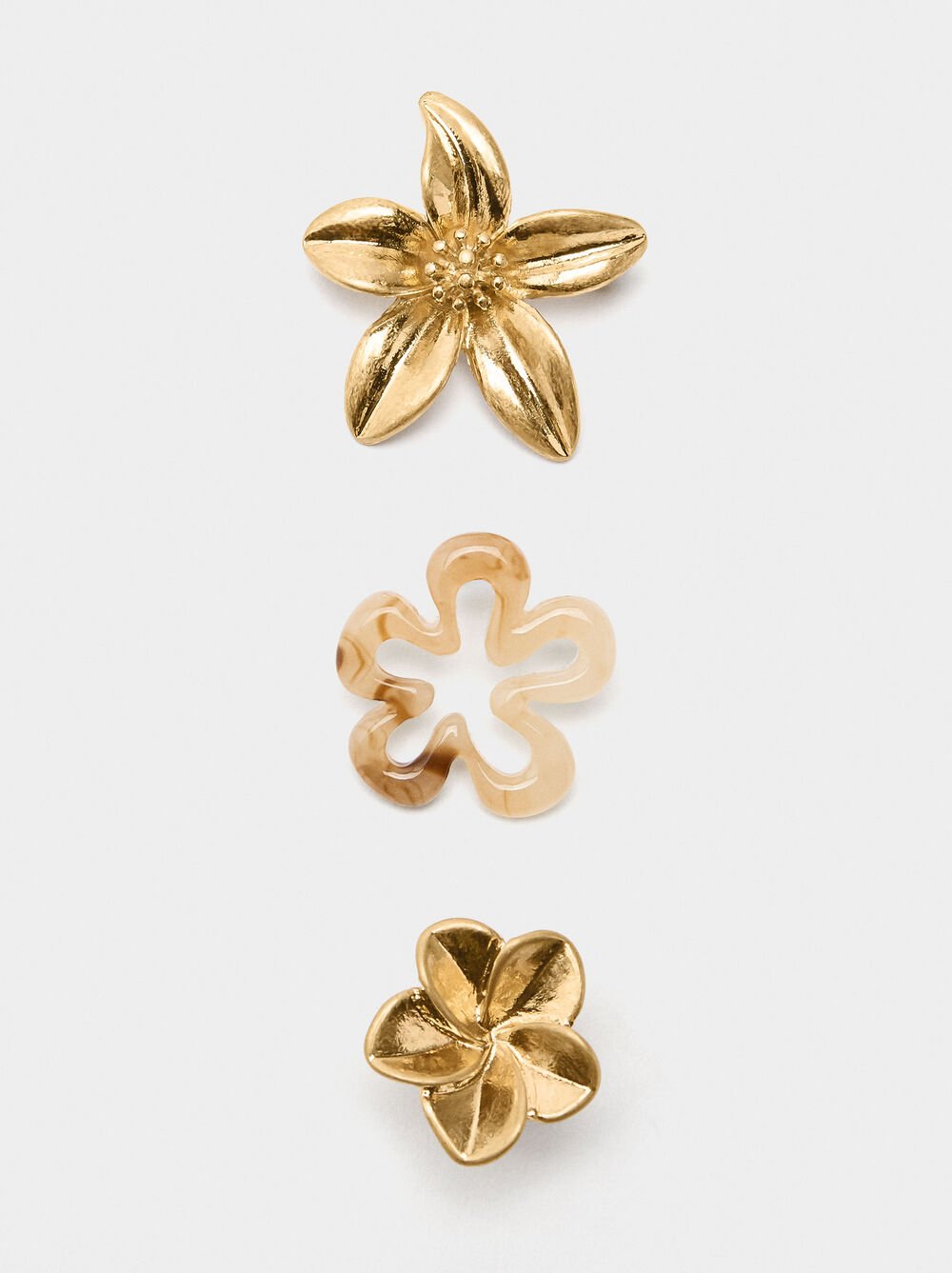 Set di brooches floreali