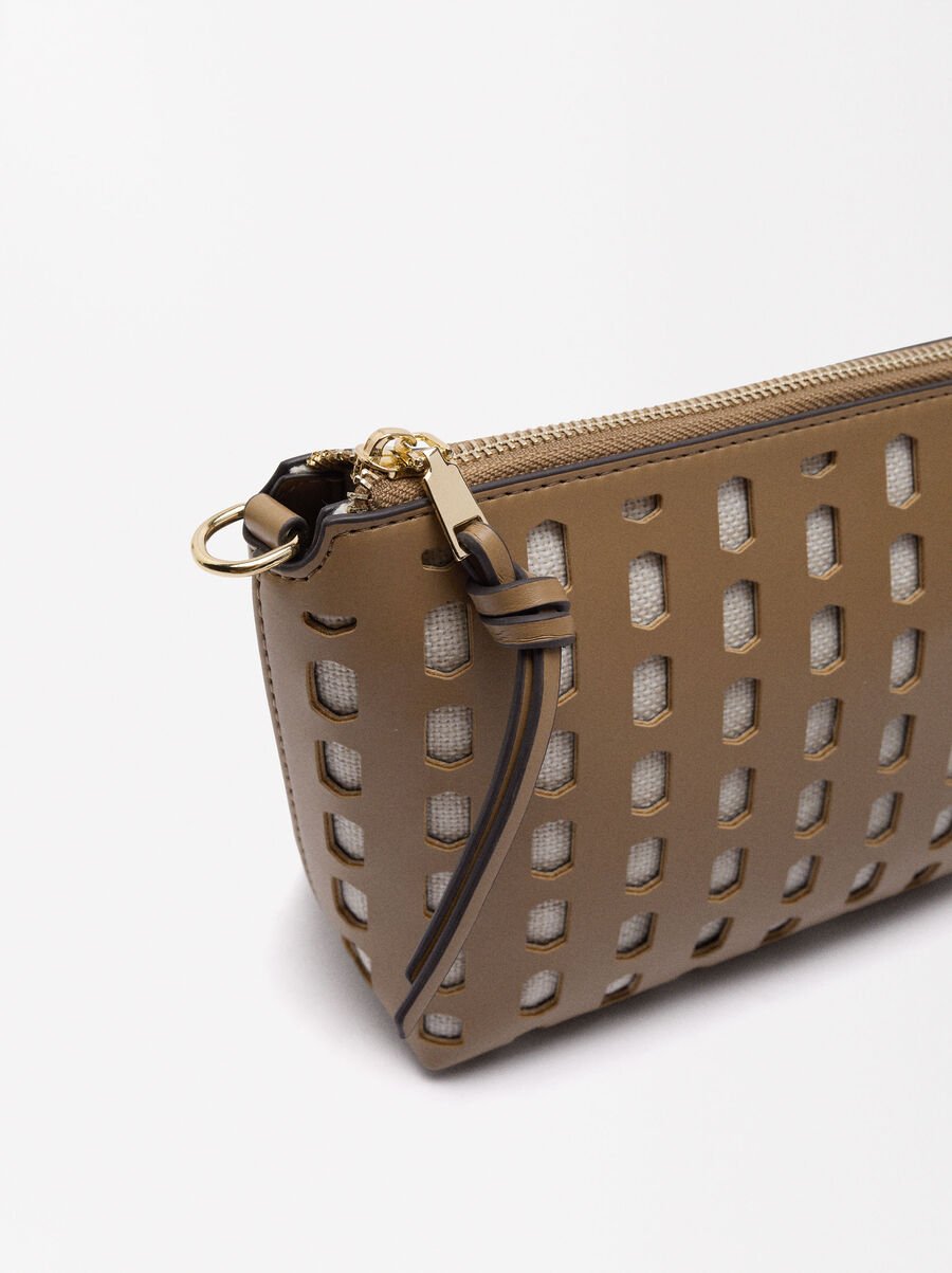 Perforated crossbody bag