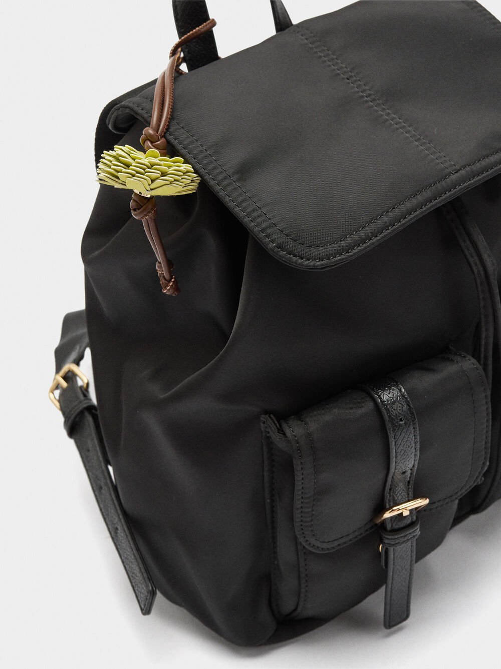 Nylon backpack with pendant
