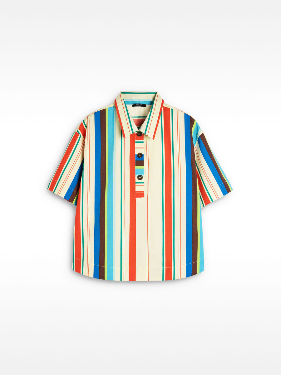 Striped 100% cotton shirt