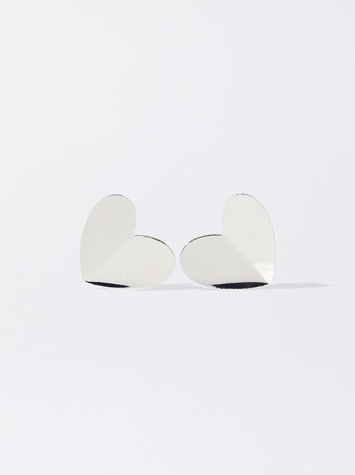 Silberne Ohrringe Mit Herz