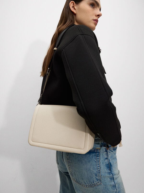 Shoulder bag with flap closure