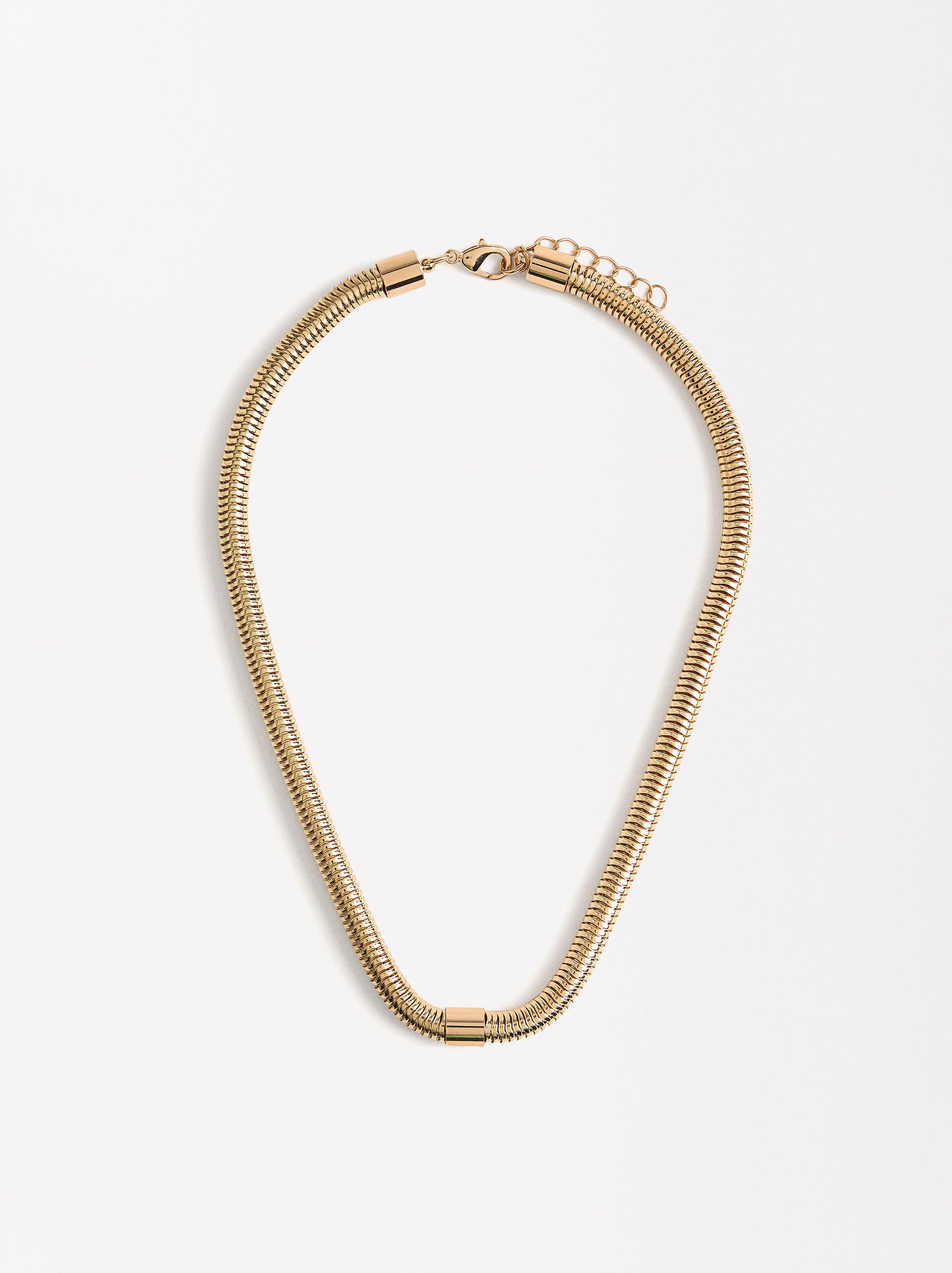 Short necklace with snake chain image number 0.0