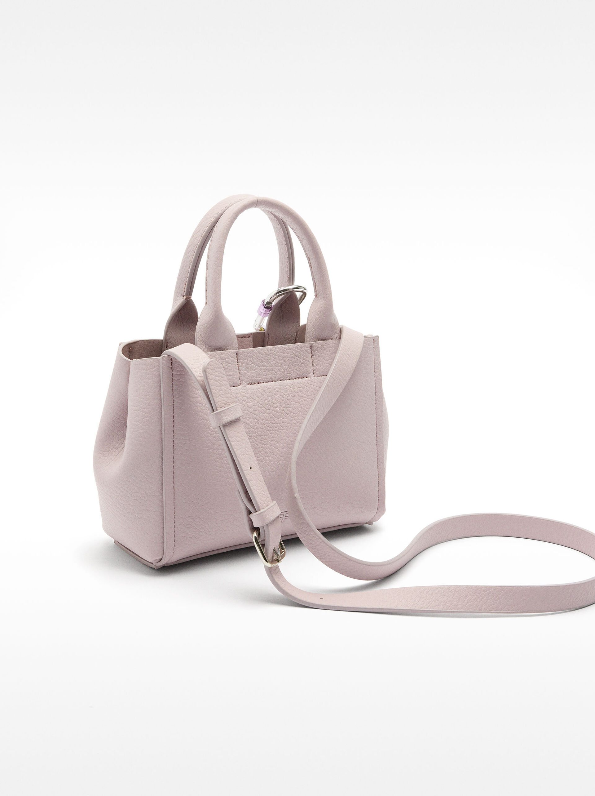 Mini tote bag with pendant image number 3.0