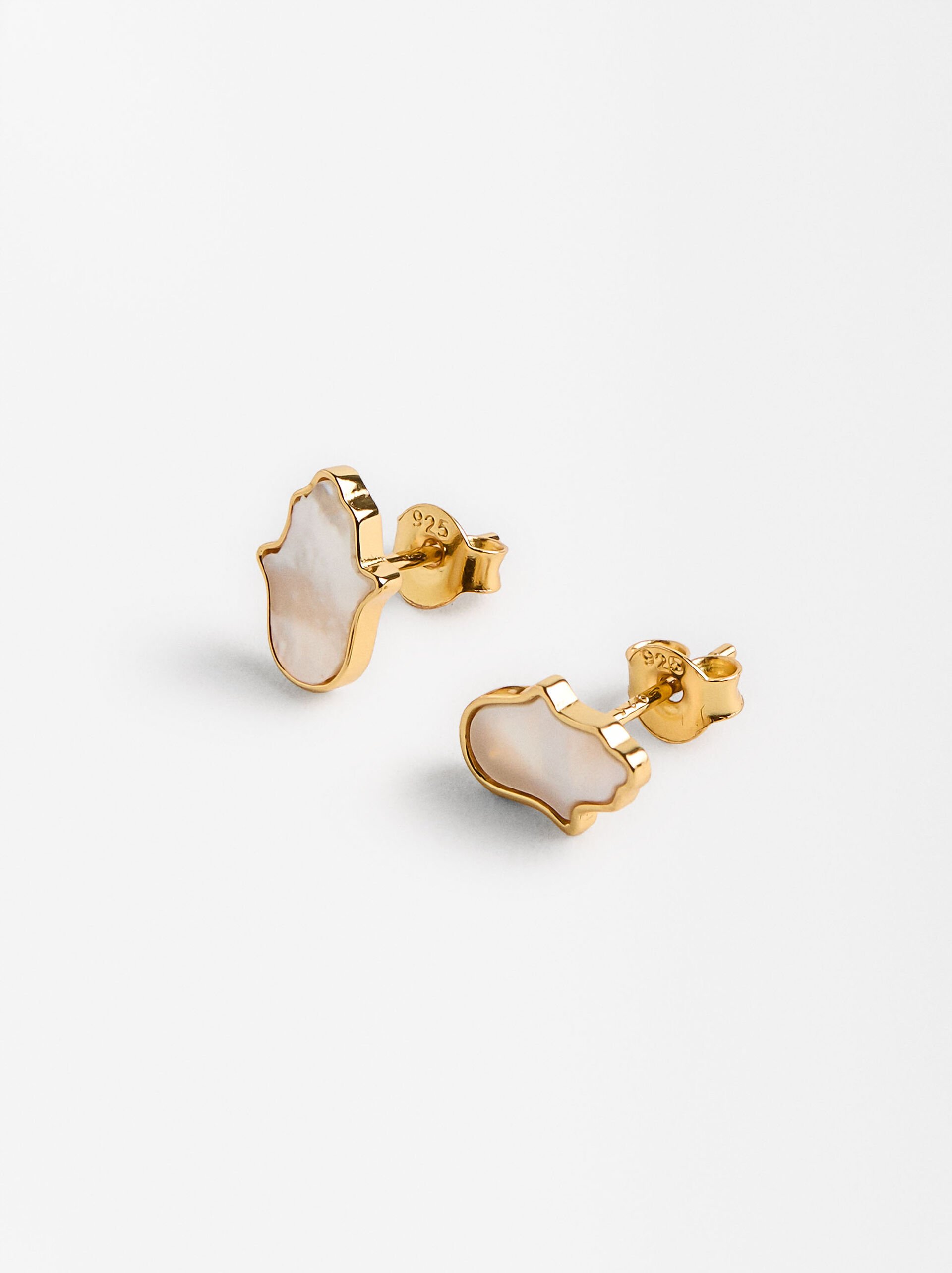 Hand of Fatima earrings - 925 sterling silver image number 3.0