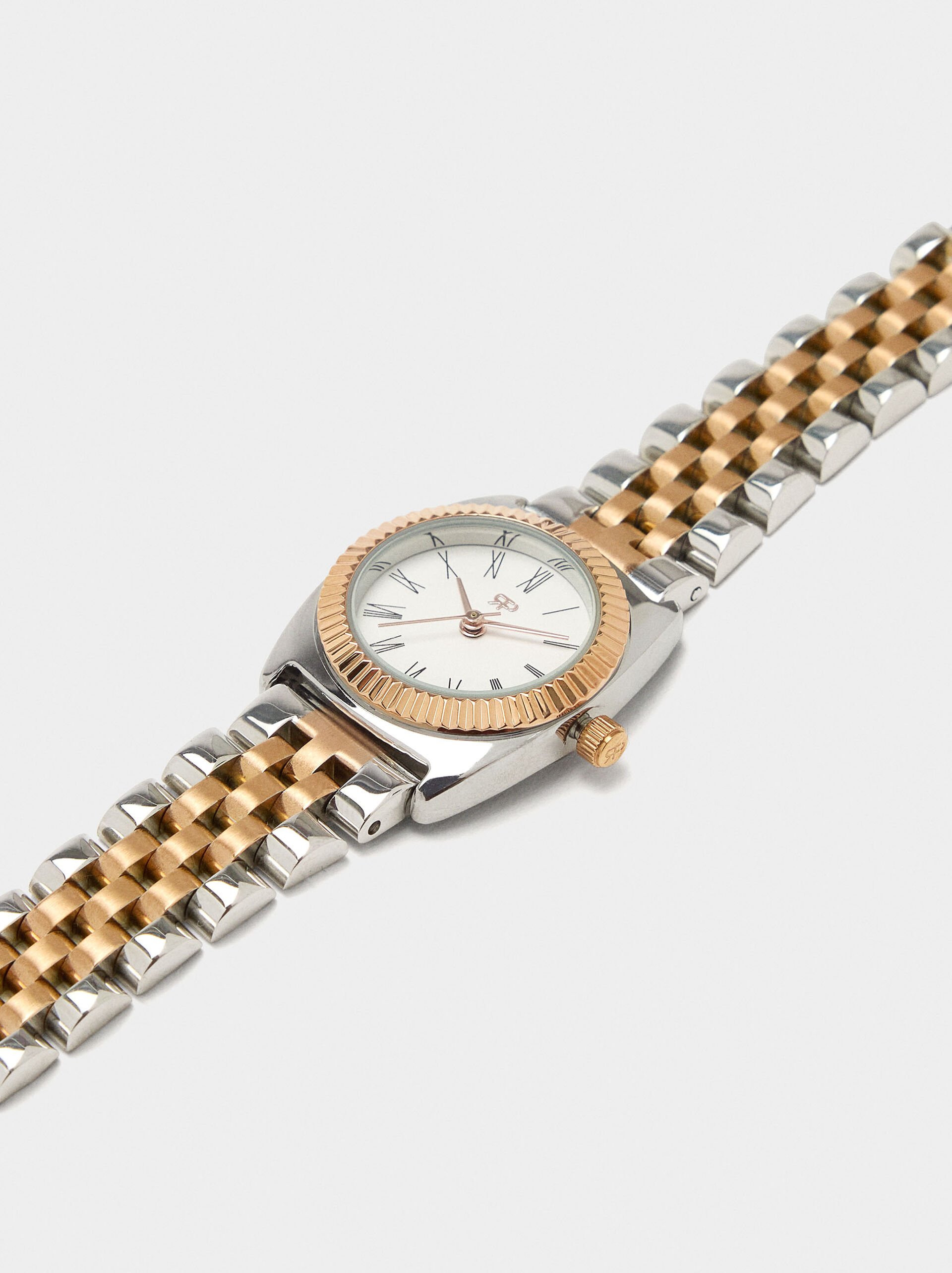 Watch with stainless steel wristband image number 1.0