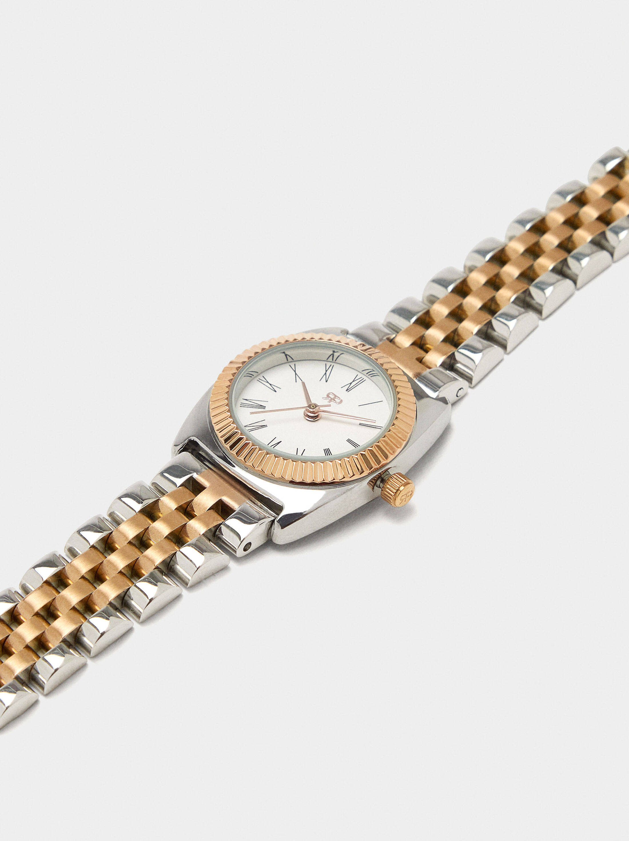 Watch with stainless steel wristband image number 1.0