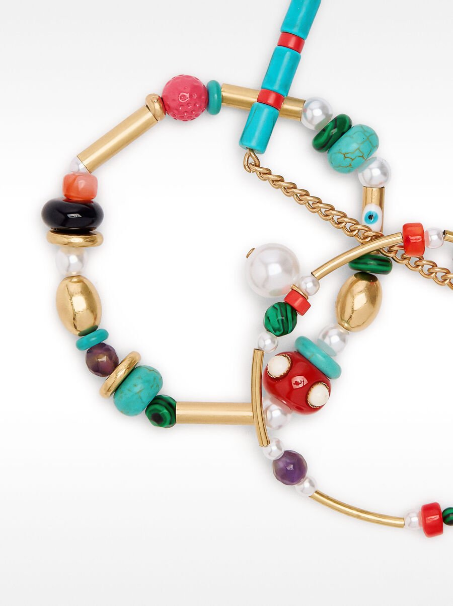 Set de pulseras elásticas multicolores