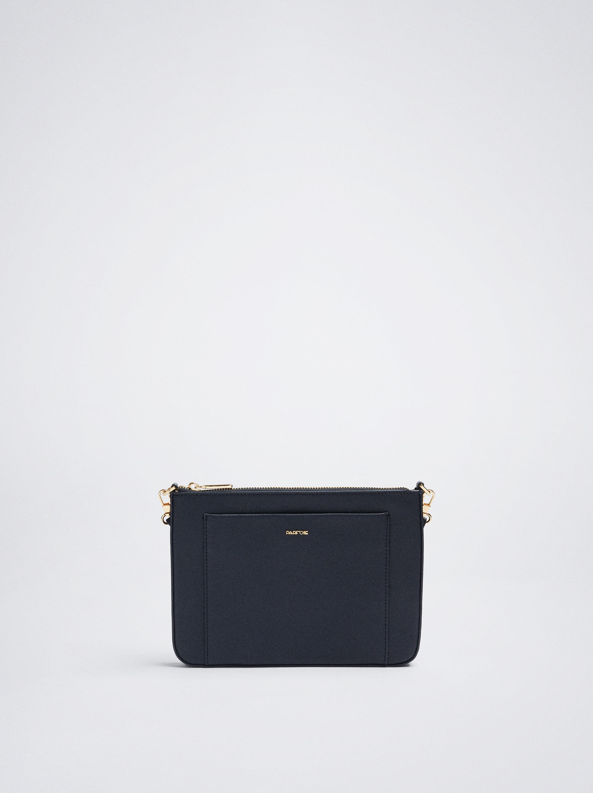 Crossbody Bag With Outer Pocket Camel Parfois