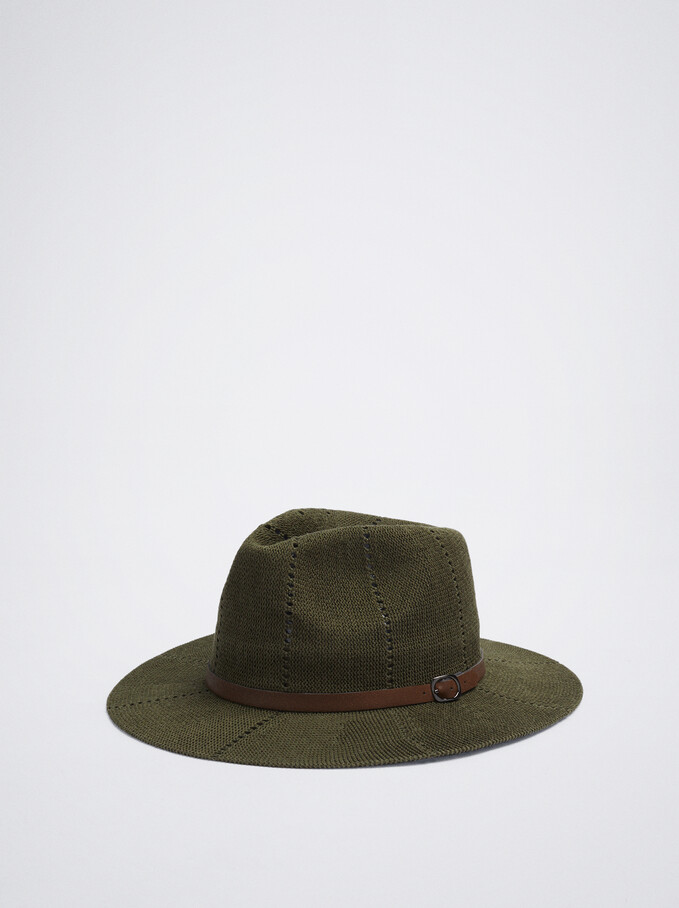 Knit Hat, Green, hi-res