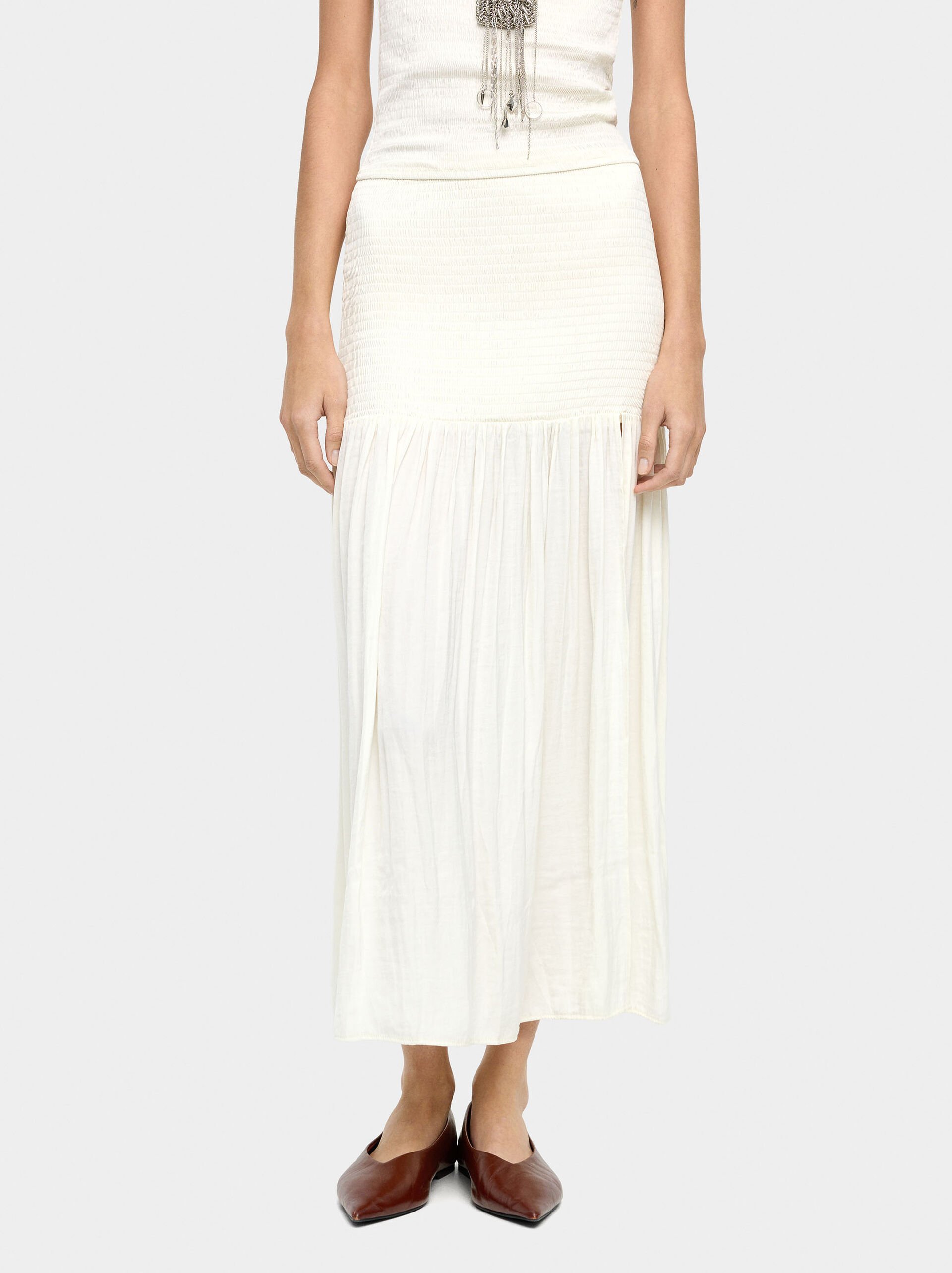 Long skirt with texture image number 1.0