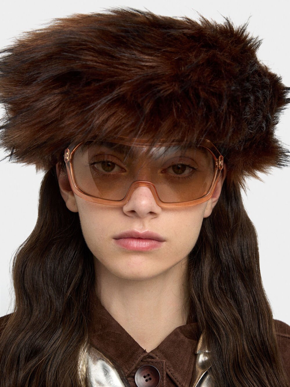 Hat with fur effect
